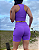 Conjunto Top e Shorts com Bolso Violeta - Imagem 2