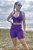Conjunto Top e Shorts com Bolso Ameixa para Academia Treino - Imagem 1
