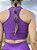 Conjunto Top e Shorts com Bolso Ameixa para Academia Treino - Imagem 9