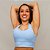 Top Decote U Confort Treino Corrida - Azul Frozen - Imagem 1