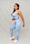 Legging Confort Treino Corrida- Azul Frozen - Imagem 2