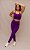Conjunto Legging Lisa + Top Decote Alça Confort - Ameixa - Imagem 3