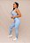 Conjunto Legging Bolso + Top Decote U Confort - Azul Frozen - Imagem 2