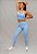 Conjunto Legging Bolso + Top Decote U Confort - Azul Frozen - Imagem 7
