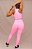 Conjunto Legging Bolso + Top Decote U Confort - Rosa Chiclete - Imagem 3