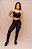 Conjunto Legging Lisa + Top Decote Alça Confort - Preto - Imagem 1