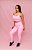 Conjunto Legging Lisa + Top Decote Alça Confort - Rosa Chiclete - Imagem 4