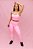 Conjunto Legging Lisa + Top Decote Alça Confort - Rosa Chiclete - Imagem 1