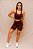 Conjunto Shorts Bolso + Top Decote U Confort - Coffe - Imagem 1