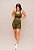 Conjunto Shorts Bolso + Top Decote U Confort - Exercito - Imagem 4
