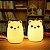 Luminária De Mesa Gatinho Silicone Touch Led Rgb - Imagem 2