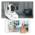 Câmera Ip Wifi Kapbom Kap-s069 Segurança Hd 355° - Imagem 3