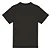 Camiseta básica UNISSEX Preta fio 30.1 penteado reforço na gola - 190 G - Modelagem Streetwear - Gola canelada 2x1 . - Imagem 2