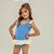 Maiô Infantil Azul Francia - Imagem 3