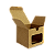 Caixas para Velas Aromáticas Pote Patê Com Visor Kraft 7,5x7,5x6,5 cm - Imagem 1