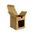 Caixas para Velas Aromáticas 8x8x8,5 cm para Copo Whisky Com Visor Kraft - Imagem 1