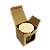 Caixas para Velas Aromáticas 8x8x8,5 cm para Copo Whisky Com Visor Kraft - Imagem 2