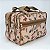Bolsa de Mão Casual c/ 3 Repartições - Estampa Tropical Creme - Imagem 1