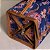 Necessaire Rocambole 4 compartimentos e gancho de pendurar Estampa Paisley Azul Marinho - Imagem 3