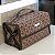 Necessaire Rocambole 4 Compartimentos e Gancho de Pendurar Estampa Clássico Marrom Claro - Imagem 5