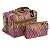 Bolsa de Mão Casual 3 Repartições e Necessaire Versátil - Zig Zag Colorida - Imagem 1