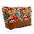 Necessaire Margot Forrada - Estampa Floral Laranja - Imagem 3