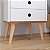 Conjunto Mesa de Cabeceira Kit Mesinha Canto Quarto Lateral Cama 2 Gavetas Organizadoras Retrô Quarto - Imagem 5