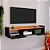 Rack Suspenso Sala Tv 1.20cm Home Decoração Parede Quarto Nicho 2 Porta Painel TV Aparador MULTI COR - Imagem 4