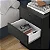 Gaveteiro Mesa De Cabeceira Cômoda Escritório 04 Gavetas Fosco Preto ML - Imagem 5