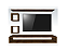 RACK SUSPENSO 90X25X20 PARA TV APARADOR PRATELEIRAS MAIS 2 NICHOS DE 23X20X20 E PRATELEIRA  90X20 - Imagem 1