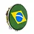 Pandeiro 10" Bandeira do Brasil Amarelo Luen - Imagem 1