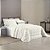 Cobre Leito King 03 peças Dupla Face 300 Fios Aveline - Off White - Imagem 3