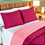 Cobre Leito King 03 Peças Dupla Face 200 Fios Colors - Pink/Rosa - Imagem 2