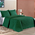 Cobre Leito Queen 03 Peças Dupla Face 200 Fios Bordado Ravena - Esmeralda - Imagem 2