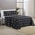 Jogo de cama King 04 peças Micro Percal 200 Fios Austin Estampa - Preto - Imagem 2