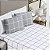Jogo de cama Queen 03 peças Micro Percal 200 Fios Austin Estampa - Cinza - Imagem 2