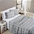 Jogo de cama Queen 04 peças Micro Percal 200 Fios Austin Estampa - Cinza - Imagem 1