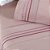 Jogo de Cama Lençol Queen 04 Peças Bordado Micropercal 200 Fios Allegra - Sal Rosa - Imagem 2