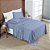 Jogo de Cama Lençol King 04 Peças Bordado Micropercal 200 Fios Nobless - Ice Blue - Imagem 2