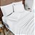 Jogo de Cama Lençol Queen 04 Peças Bordado Micropercal 200 Fios Nobless - Branco Neve - Imagem 1