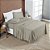 Jogo de Cama Lençol Solteiro 03 Peças Bordado Micropercal 200 Fios Nobless - Taupe - Imagem 2
