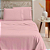 Jogo de lençol Queen 04 peças 100% Algodão Percal 300 fios Classic - Rosa - Imagem 2