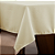 Toalha de Mesa Basic 1 Peça 1,45m x 1,40m 4 Lugares 100% Poliéster Tecido Oxford Palha - Imagem 1