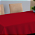 Toalha de Mesa Basic 1 Peça 1,45m x 1,40m 4 Lugares 100% Poliéster Tecido Oxford Vermelho - Imagem 2