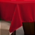 Toalha de Mesa Basic 1 Peça 1,45m x 1,40m 4 Lugares 100% Poliéster Tecido Oxford Vermelho - Imagem 1