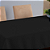Toalha de Mesa Basic 1 Peça 2,50m x 1,40m 8 Lugares 100% Poliéster Tecido Oxford Preto - Imagem 1