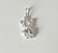 Pingente em Prata Menina Pedra  Zircônia - Imagem 1