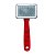 Rasqueadeira Aço Cabo de Plástico Vermelho HomePet N° 2 - Imagem 1