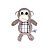 Brinquedo Pelúcia Macaco HomePet Xadrez Único - Imagem 1