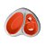 Comedouro Duplo Lovely Pet Vermelho Plast Pet M - Imagem 1